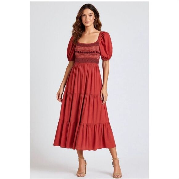 Baltic Born Dresses & Skirts - Baltic Born Smocked Top Maxi Dress size Small